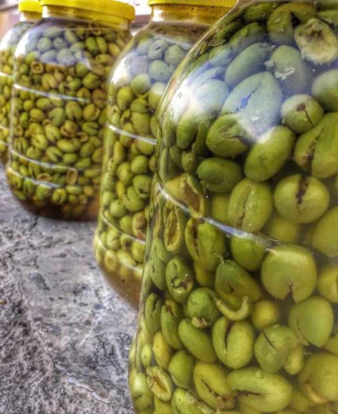 Yeantepten Brine Green Olives Natural Turkish Etsy