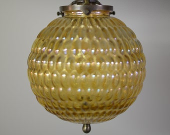 Vintage MCM Bubble Glass Light