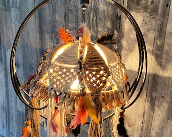 Bohemian Macrame Chandelier