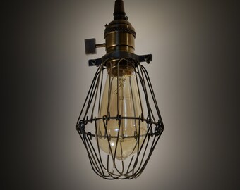 Vintage Bulb Cage Pendant
