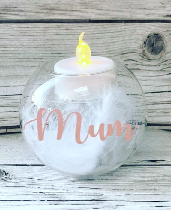 personalised mum candle