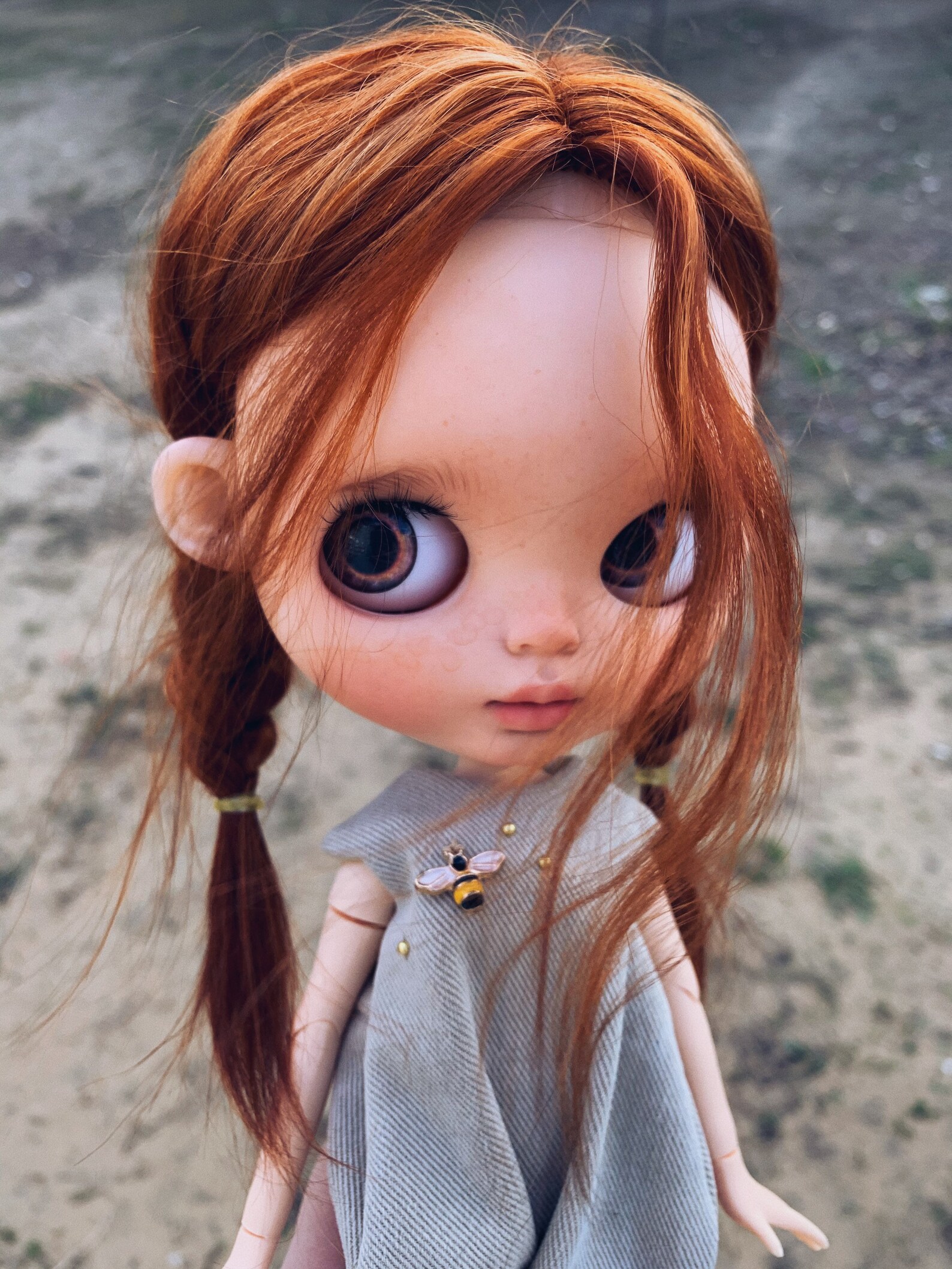 Blythe doll Red hair tbl custom Etsy