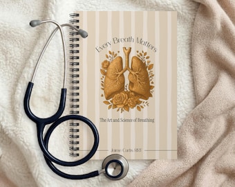 Diario personalizado para terapeutas respiratorios, cuaderno de estudiante, sabiduría de los pacientes, regalo de graduación para terapeutas respiratorios
