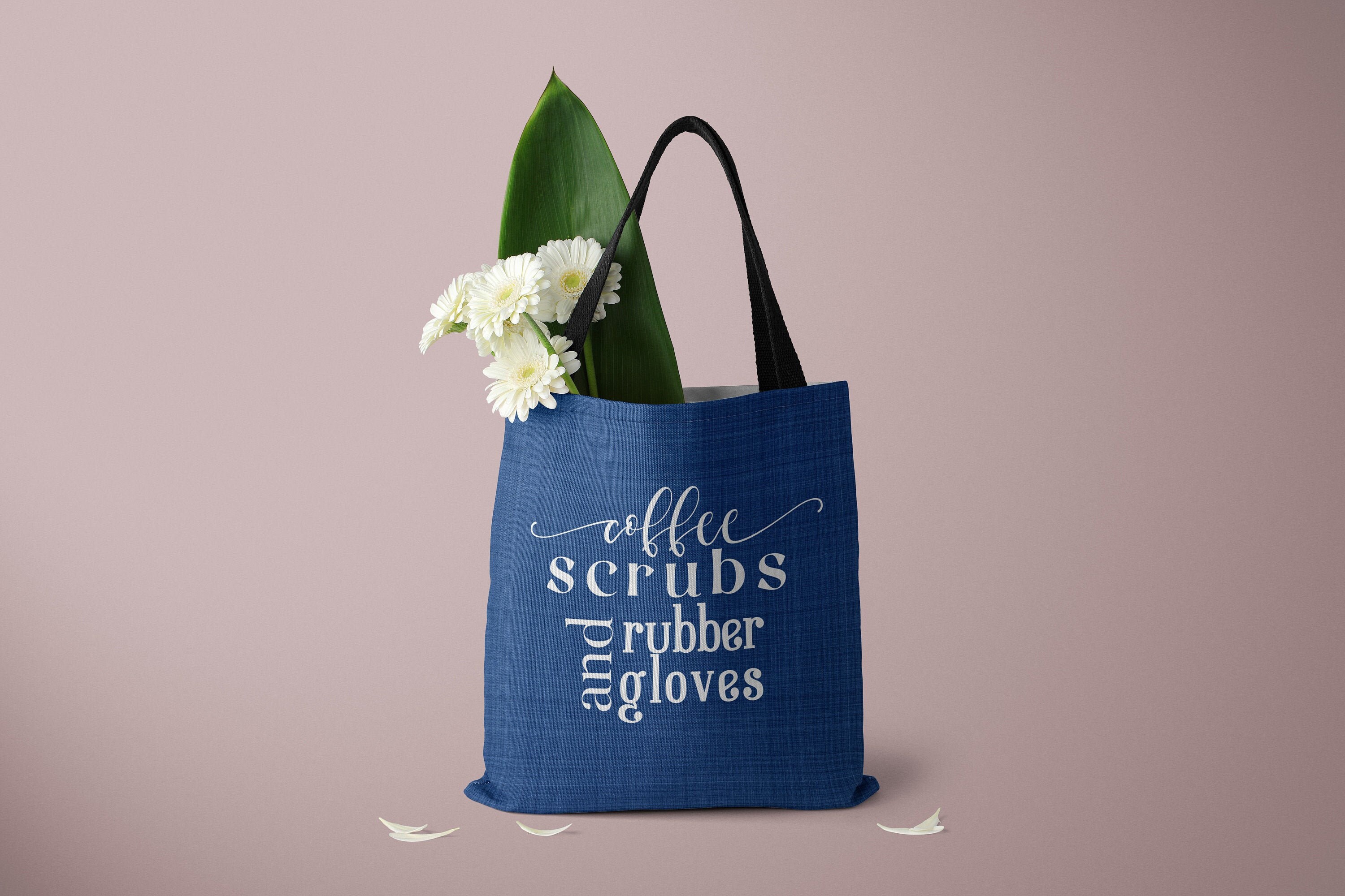 Nurse's Tote Bag Coffee Scrubs and Rubber Gloves Tote Etsy