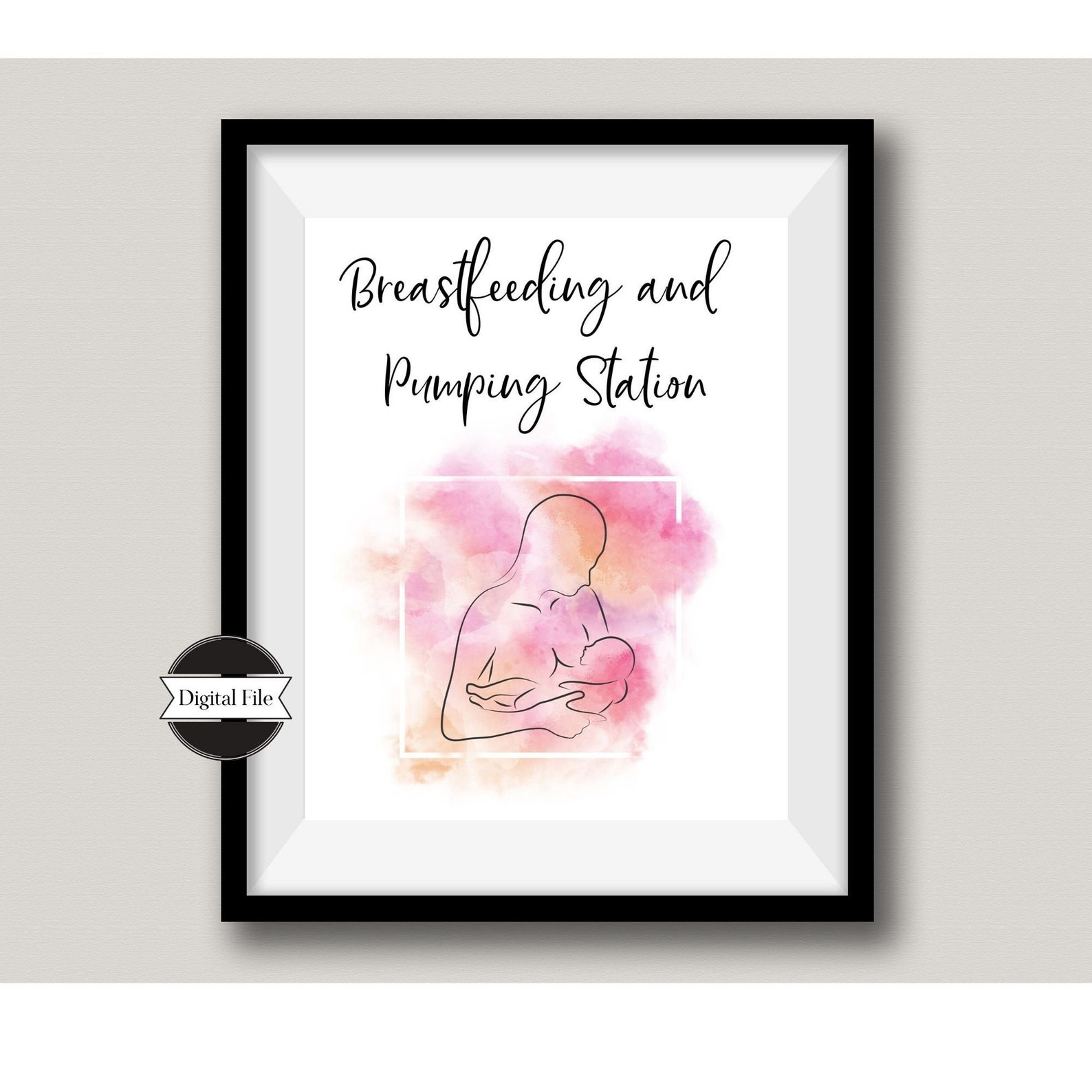 Breastfeeding Sign and Pumping Sign Hospital Breastfeeding Etsy