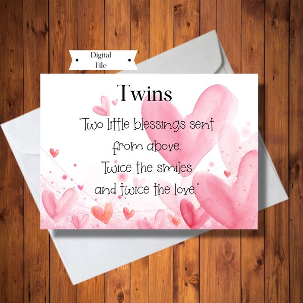 Shower Card For Twin Boys Etsy pin-on-sentiments