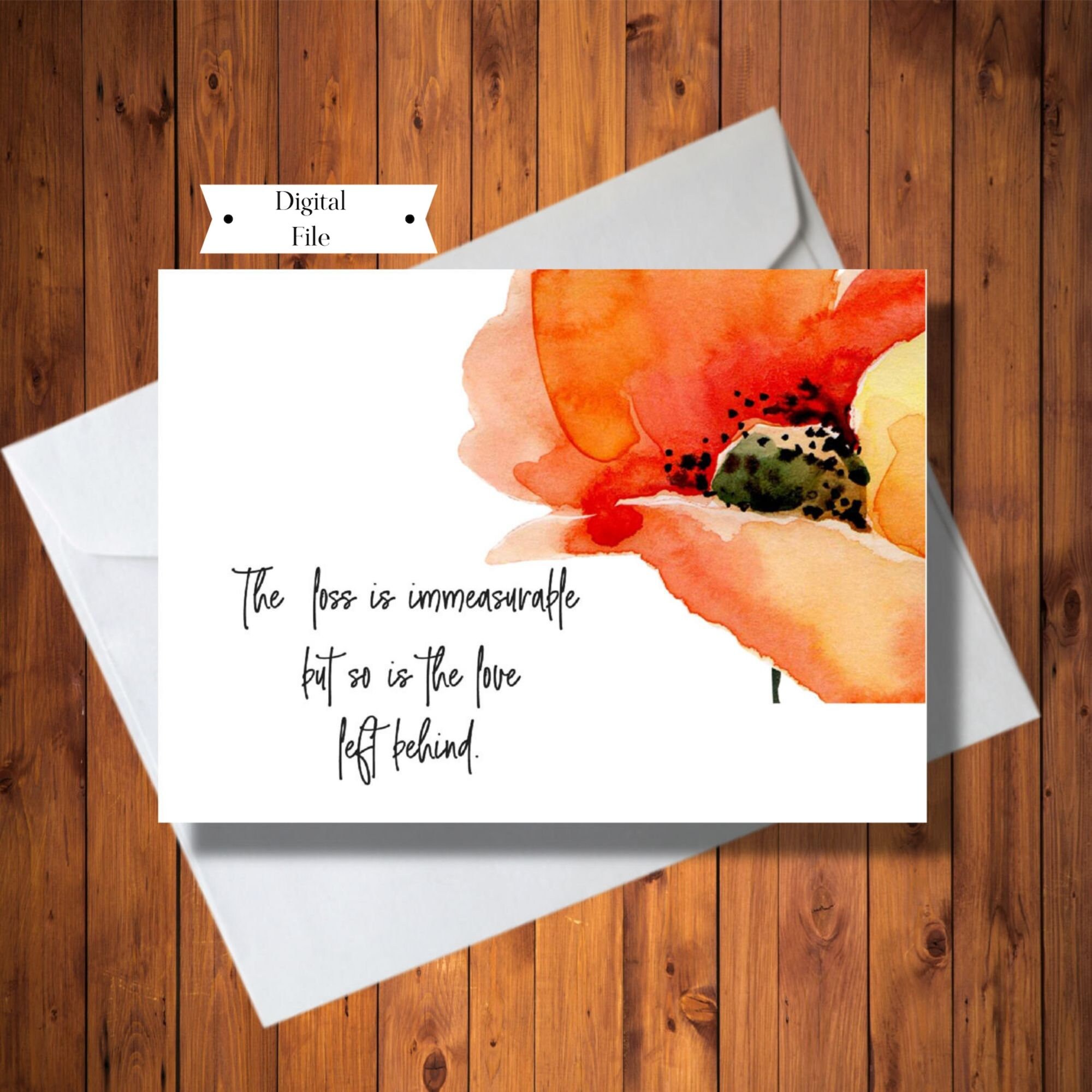 Sympathy Card Condolence Card Sorry For Your Loss Card Etsy Sympathy Card Condolence Card Sorry For Your Loss Card Etsy