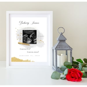 Stampa commemorativa personalizzata per aborto spontaneo, stampa per perdita infantile, stampa funebre per casa, regalo di simpatia, stampa commemorativa della nascita morta, FILE DIGITALE