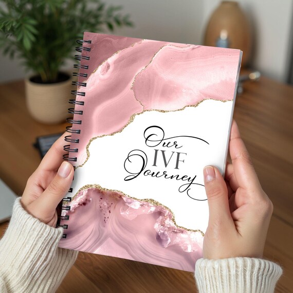 IVF Journey Spiral Lined Blank Notebook, IVF Journal, IVF Tracker, Positive Vibes Notebook, Invitro  Diary