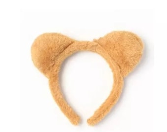 Brown bear ears headband, world book day , dress up and play, one size fits all