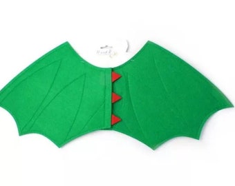 Green Dragon wings Fancy dress costume, world book costume, Halloween fancy dress dragon costume , green wings