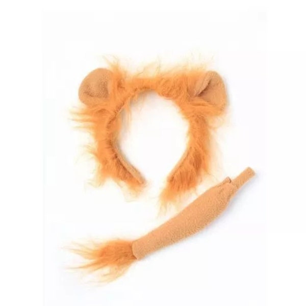 Lion Ears And Tail Dress Up Set Fancy dress childrens  party
