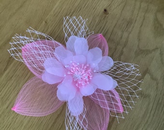 Pink Fascinator wedding races derby day