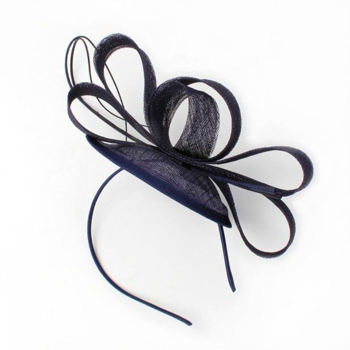 Large Navy Fascinator Wedding Fascinator Wedding Hat Navy Etsy UK
