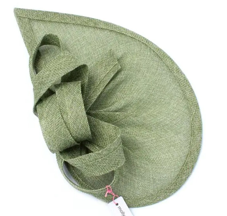 Sage Green large Fascinator with aliceband, Wedding hat, Ascot Fascinator, Green Fascinator Kentucky derby Bridal hair Ladies day hat green image 3