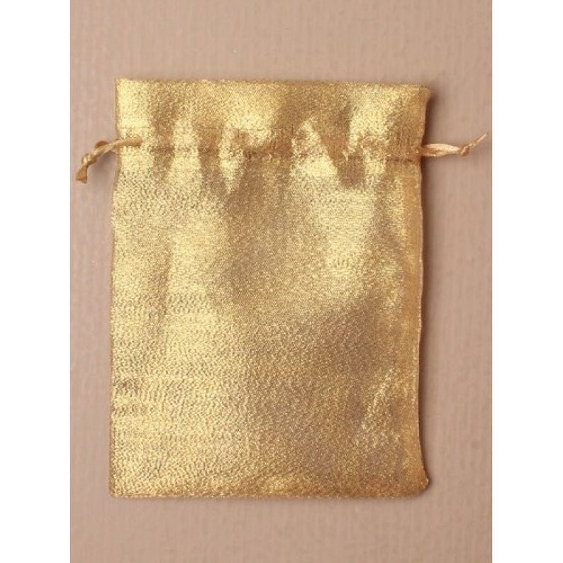 Gold organza gift bags 15cm x11cm wedding favor bags baby Etsy