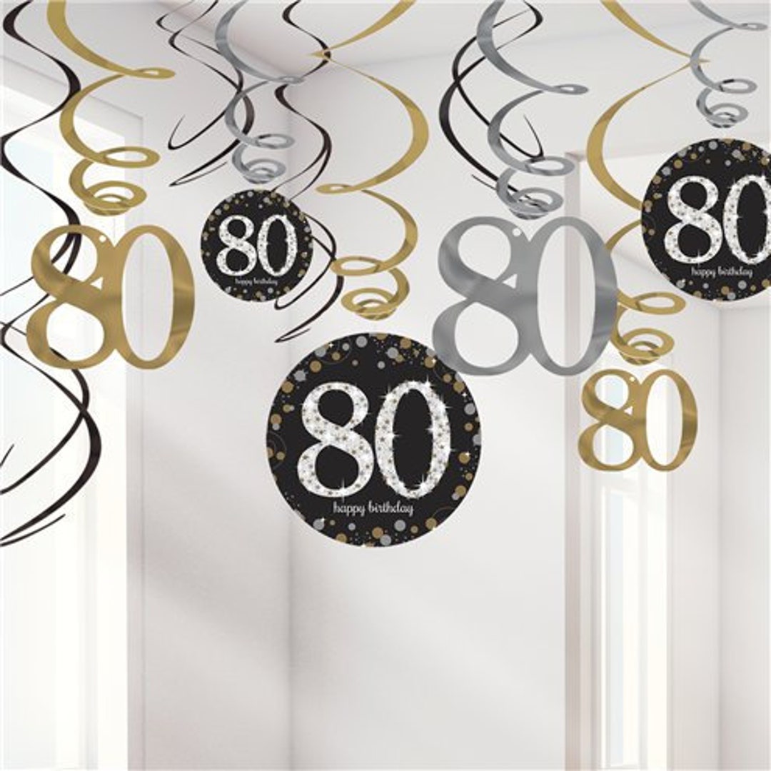 80th Birthday Decorations 80th Party - Etsy UK