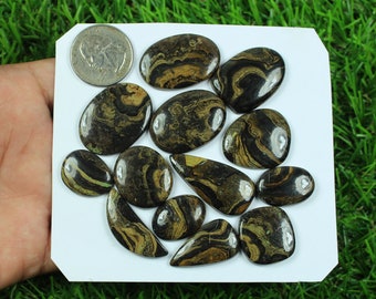 Square 31x33 mm Cabochon Minnesota Stromatolite Cabochon