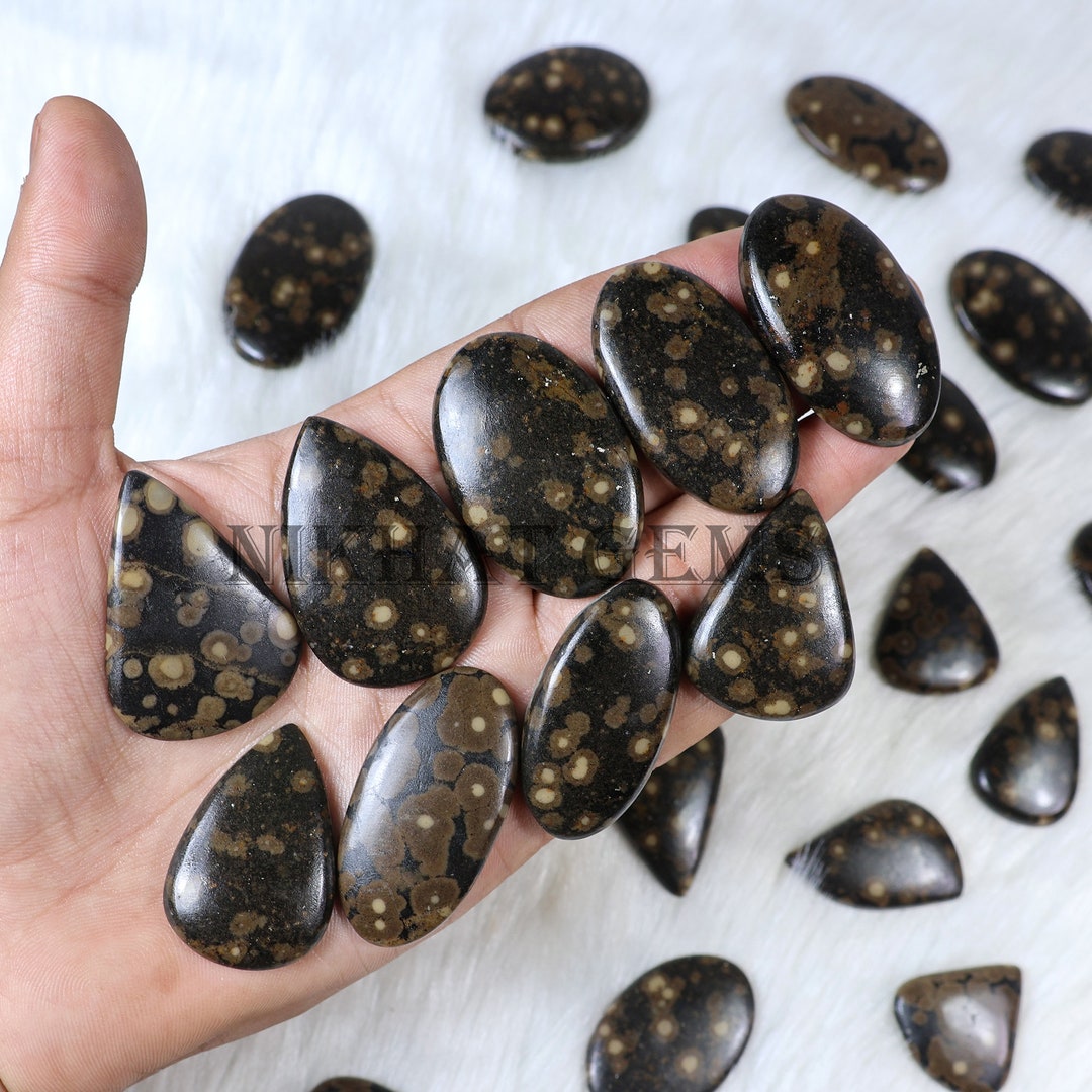 Variotite Tph Variolite Scapolite Cabochons: Natural Mix Shape Gemstone, Jewelry ...