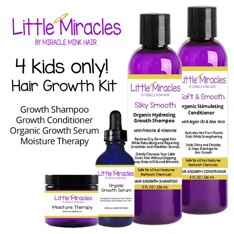 Miracle Mink Hair Growth 4 Kids Only Hair Growth Kit | Etsy