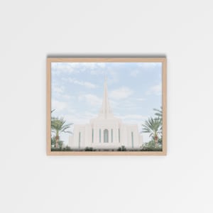 Gilbert Arizona LDS Temple Poziomy wydruk | Natychmiastowe pobranie | Pobieranie cyfrowe | Świątynia w Arizonie | Sztuka świątyni | Zdjęcia świątyni