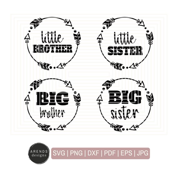 Download Little Brother Little Sister Big Brother Big Sister Svg Bundle Etsy