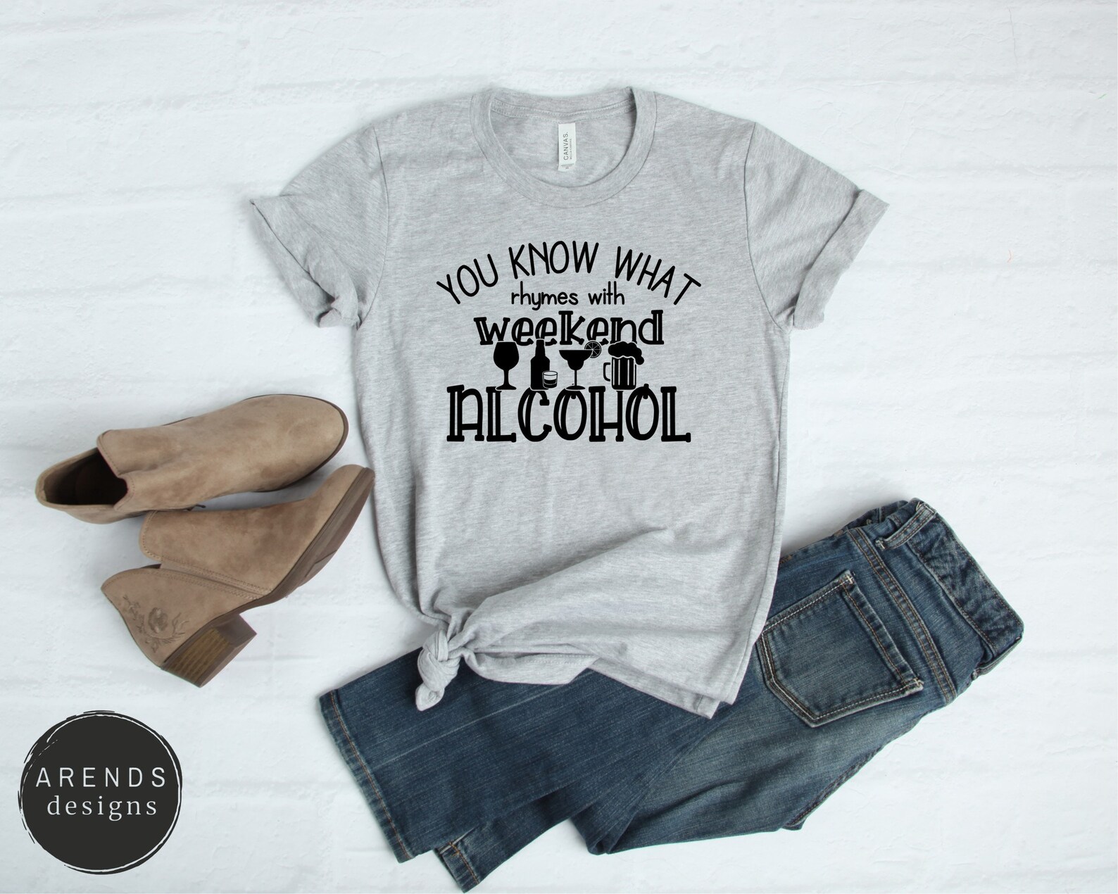 You Know What Rhymes with Weekend...Alcohol SVG Weekend Etsy