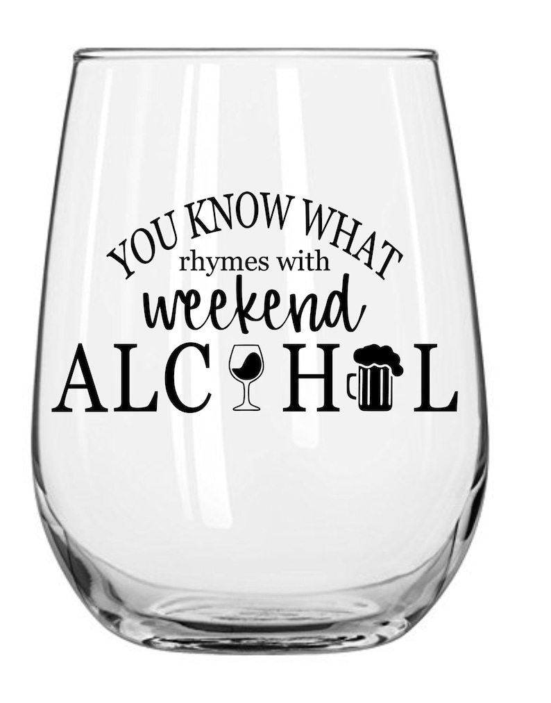 You Know What Rhymes with Weekend SVG Bundle Drinking Etsy