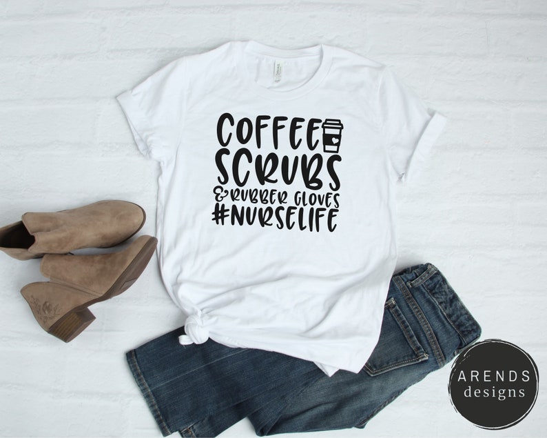 Download Coffee Scrubs & Rubber Gloves nurselife SVG Nurse Life SVG ...