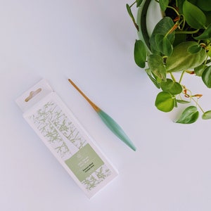 mindfulknits Premium Ergonomic Beech Wood Crochet Hook – Crochet Supplies for Relaxation & Stress Relief image 7