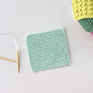 Mindfulness Washcloth Beginner&#39;s Knitting Kit +  FREE eBook and Tutorials