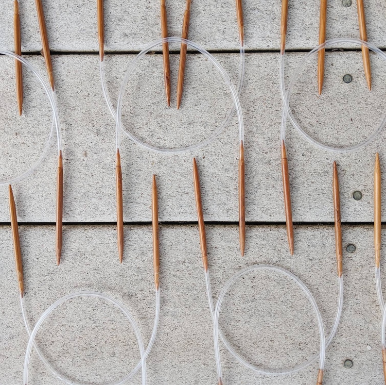 5.0 Mm Bamboo Circular Knitting Needles Size 8 Knitting for Etsy
