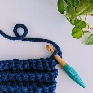 mindfulknits Premium Ergonomic Beech Wood Crochet Hook – Crochet Supplies for Relaxation & Stress Relief image 3
