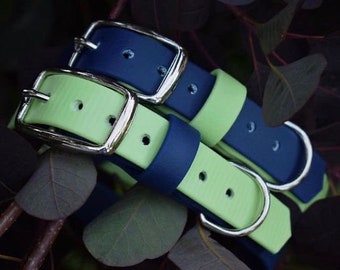 20mm (3/4”) Two Tone Biothane Dog Collar