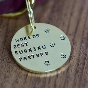 Custom Message Tag (Single Layer) - Personalised dog tag cat ID tag hand stamped copper brass aluminium pet tag