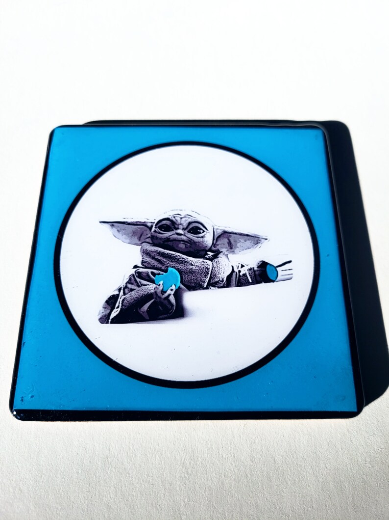 Mandalorian/'s Grogu Coasters Barware Drinkware Star Wars Coasters