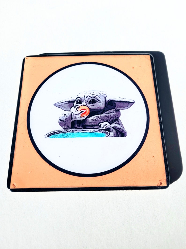 Mandalorian/'s Grogu Coasters Barware Drinkware Star Wars Coasters