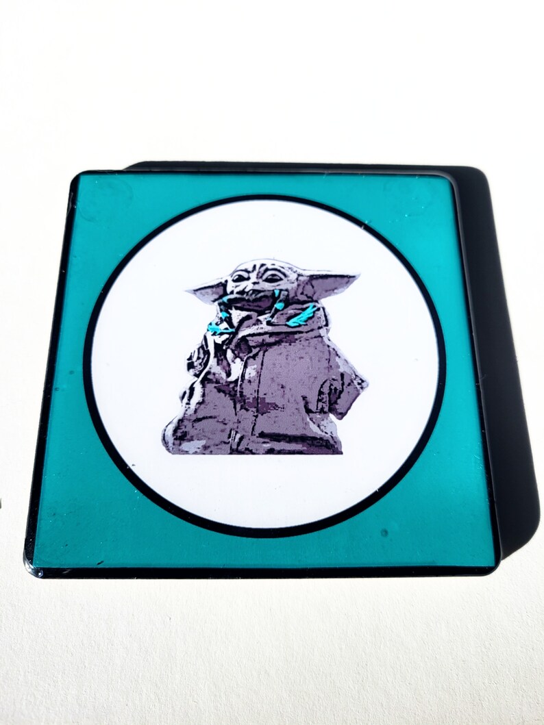 Mandalorian/'s Grogu Coasters Barware Drinkware Star Wars Coasters