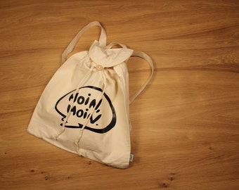 Festivalbag "Moin Moin" Jute/Bag/Festivalbag/Cotton Bag/Backpack/Turn Bag/Jute Bag/Jute Backpack/Fabric Bag/Backpack
