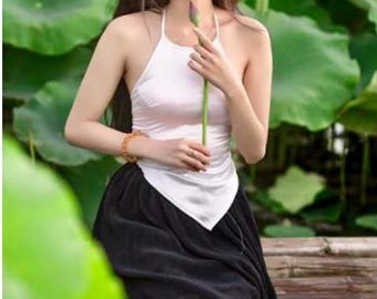 handmade: Yem top (vietnamese bib) --custom color request