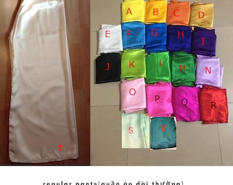 Premade Quan ao dai phi bong (women ao dai pants Vietnamese dress) polyester