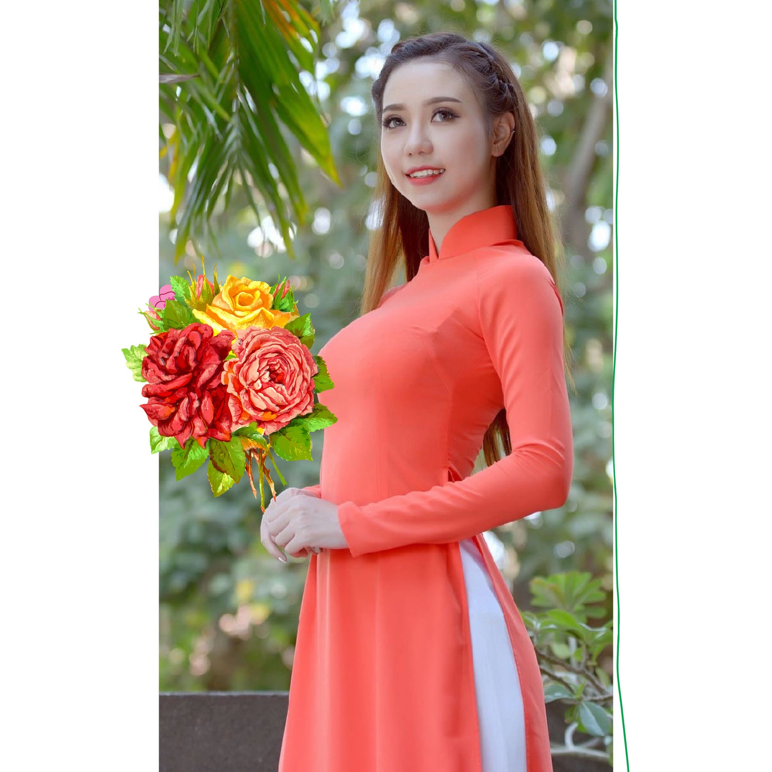 vietnamese silk robe