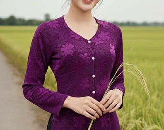 Premade Ba ba thun no pants(Southern Vietnamese shirt) | ba ba for Lunar New Year 2026