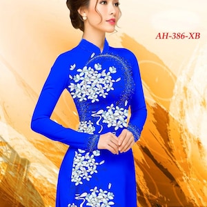 Vietnamese Traditional Ao Dai for Women nguyen bo, Ao Dai for Girls, Ao Dai for Women, Ao Dai Viet Nam 3D print-ready to ship