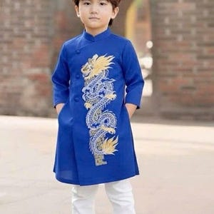 Ao Dai Lunar New Year 2026| Vietnamese dress children and teen boy aodai (áo dài bé trai, thieu nien)| family set