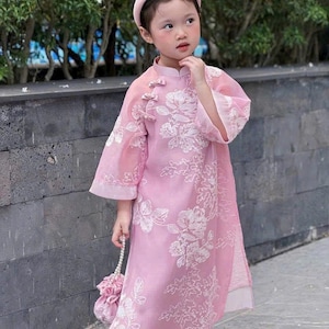 Vietnamese dress children and teen girl (áo dài bé gai, thieu nu)--ready to ship