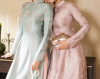 Vietnamese traditional Ao Dai for Women, Ao Dai for Girls/teen, Ao Dai for Women, Ao Dai Viet Nam gam,ao dai bridesmaid, -ready to ship