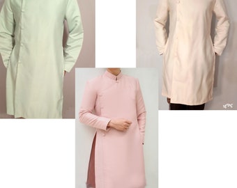 Men or groomsmen or youngmen ao dai truyen thong, groomsmen or young men Vietnamese traditional dress--ready to ship