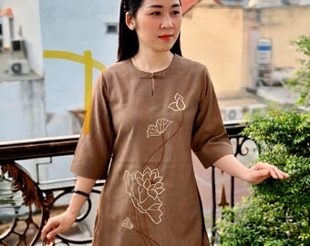 Women buddhist clothing set| Zen | meditation clothes | pajamas(do bo phat tu, do phap phuc)