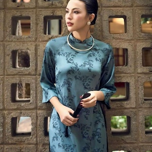 Vietnamese traditional Ao Dai for Women, Ao Dai for Girls/teen,Ao Dai Viet Nam gam,ao dai bridesmaid Dress include pants -ready to ship